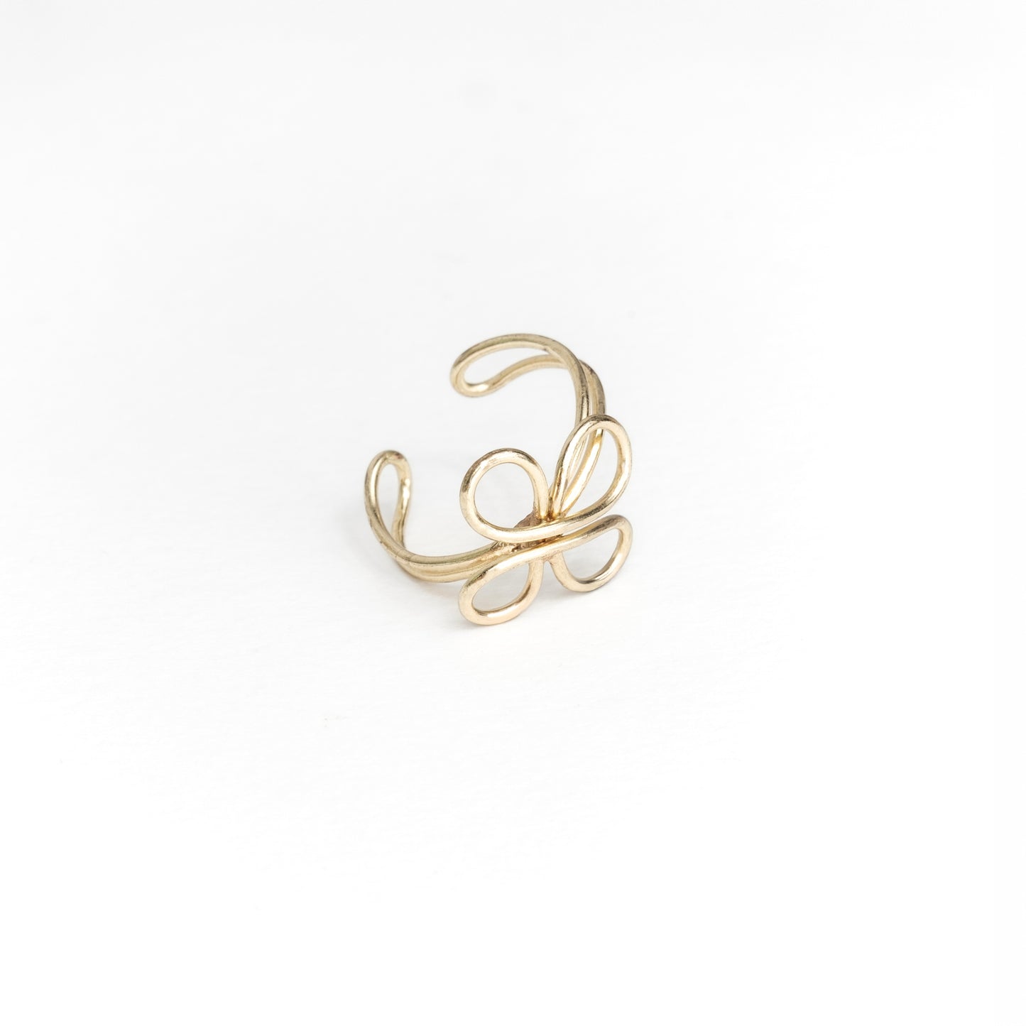 Anello Quadrifoglio ottone