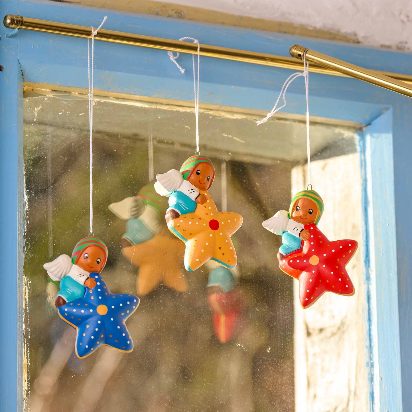 Angelo sulla stella terracotta