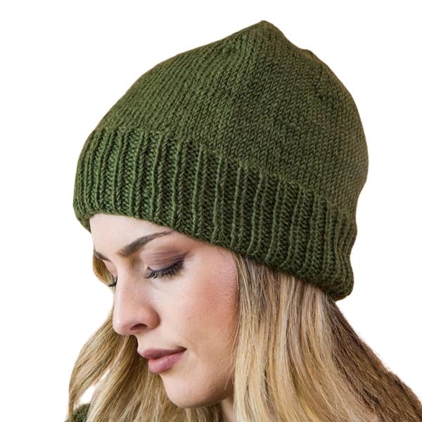 Berretto Menta lana interno felpato