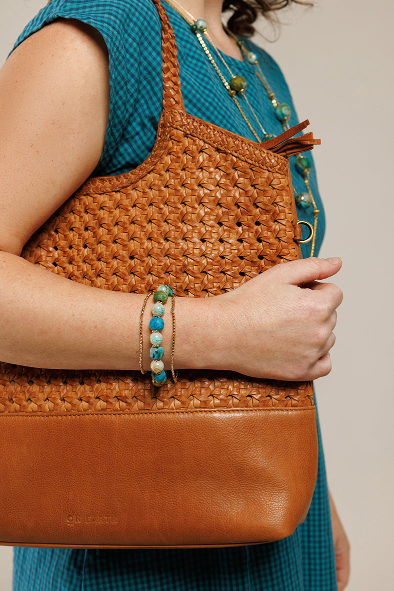 Bracciale Blossom vetro e cotone