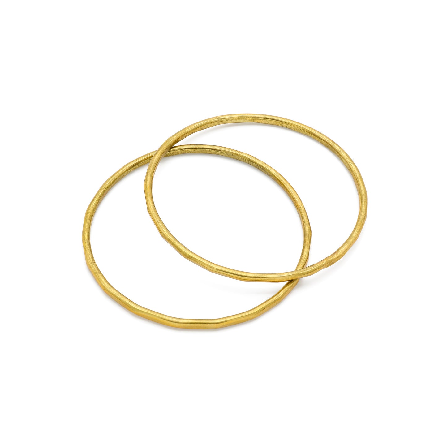 Set 2 bracciali Hoop ottone
