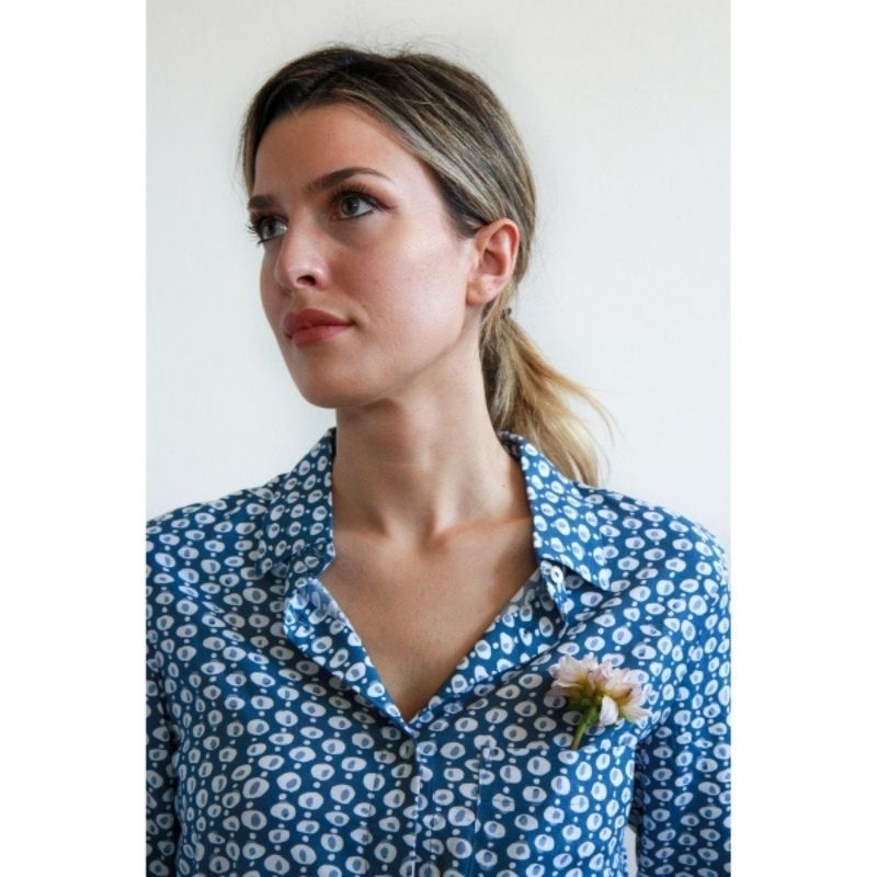 Camicia Lavanda viscosa