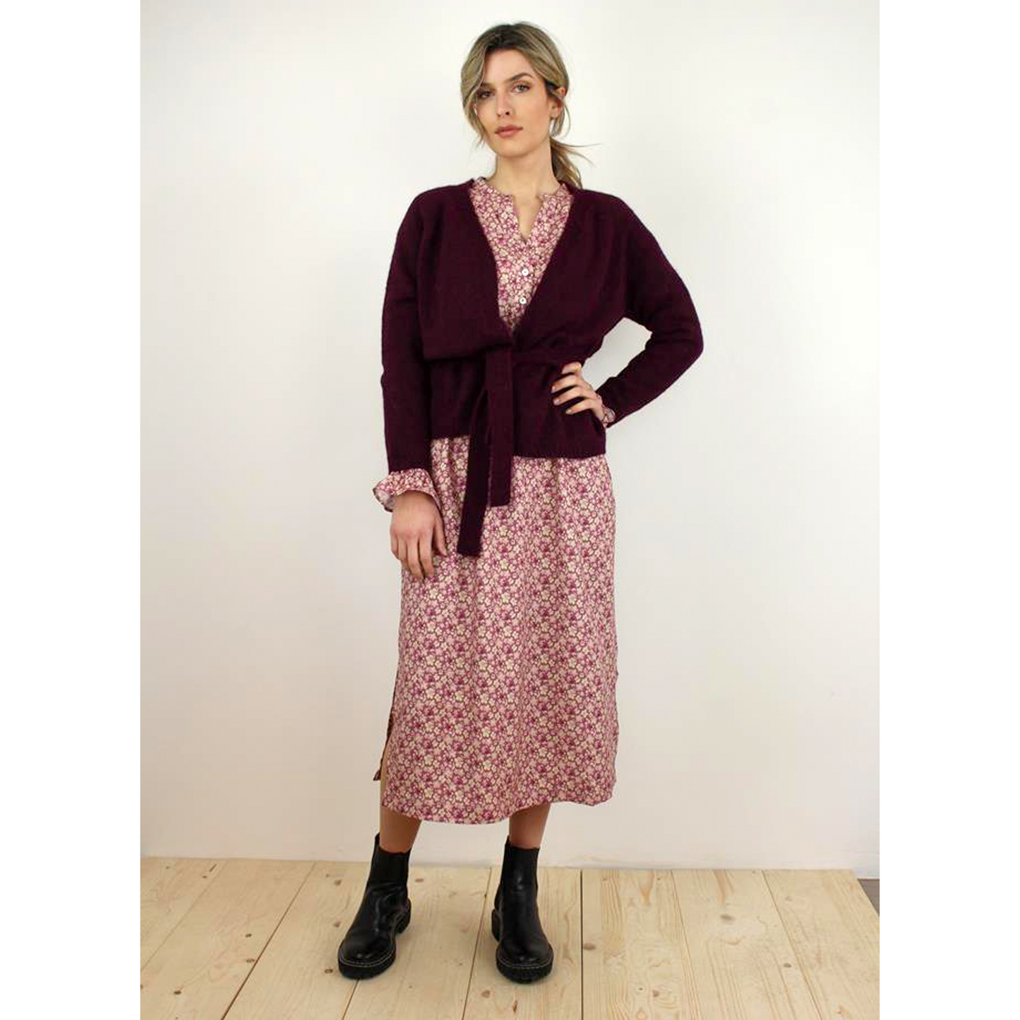 Cardigan Liquirizia alpaca