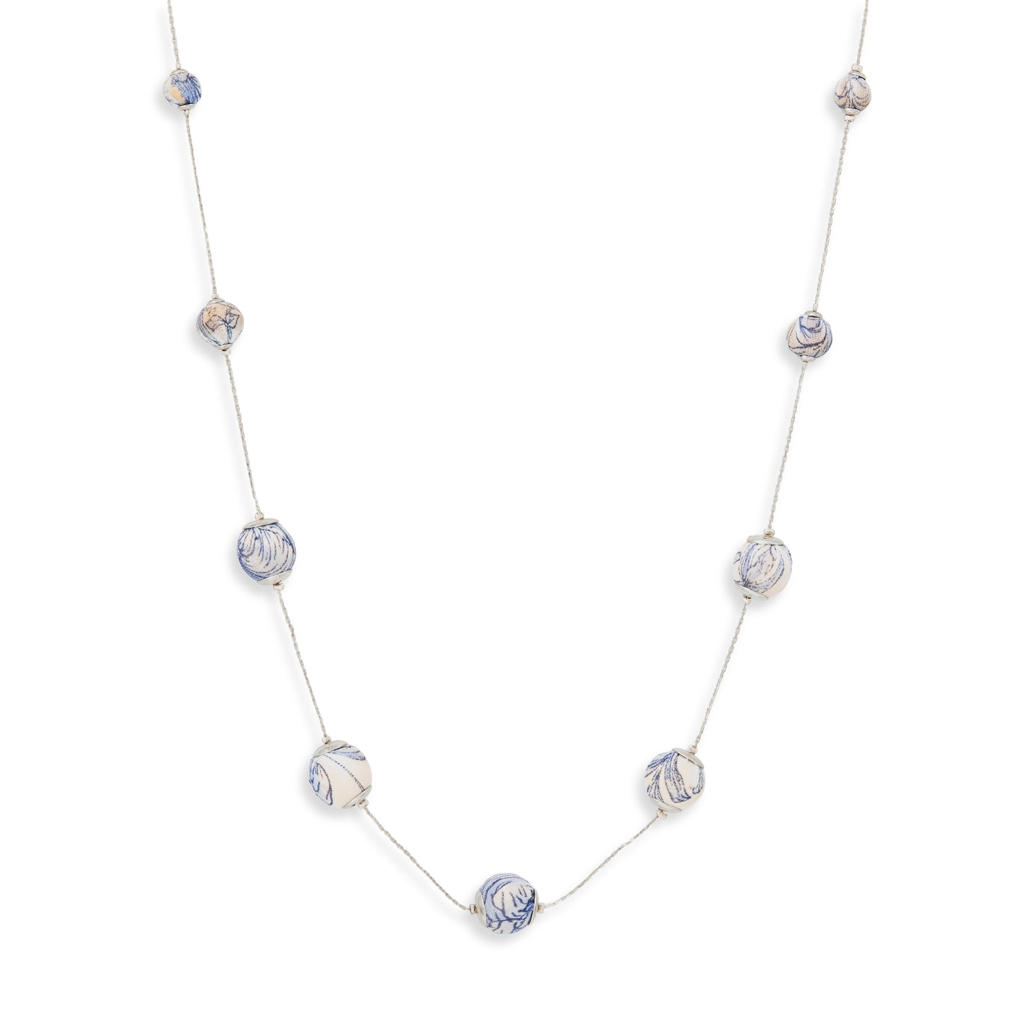 Collana Blossom vetro e cotone