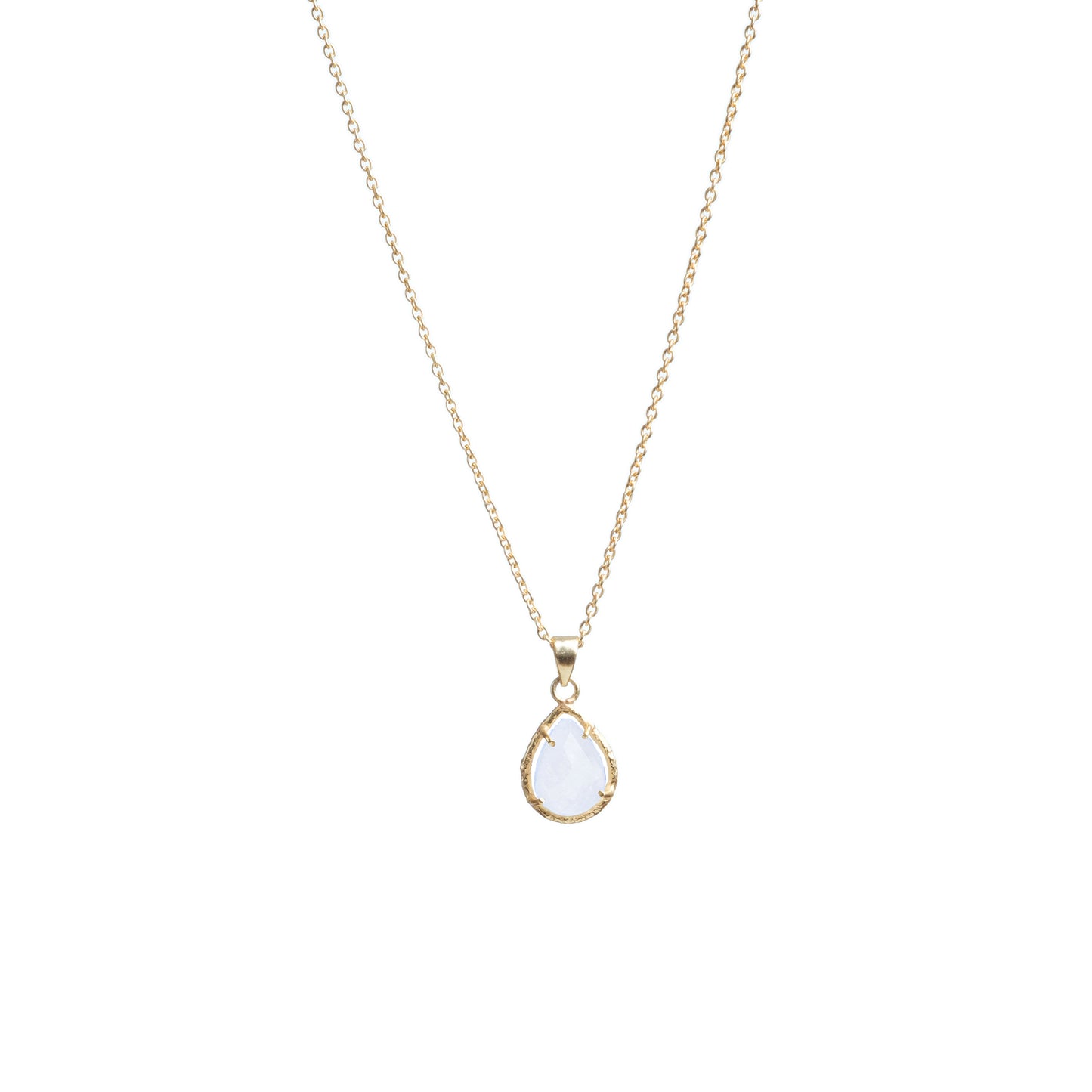 Collana Eva ottone e pietra di luna