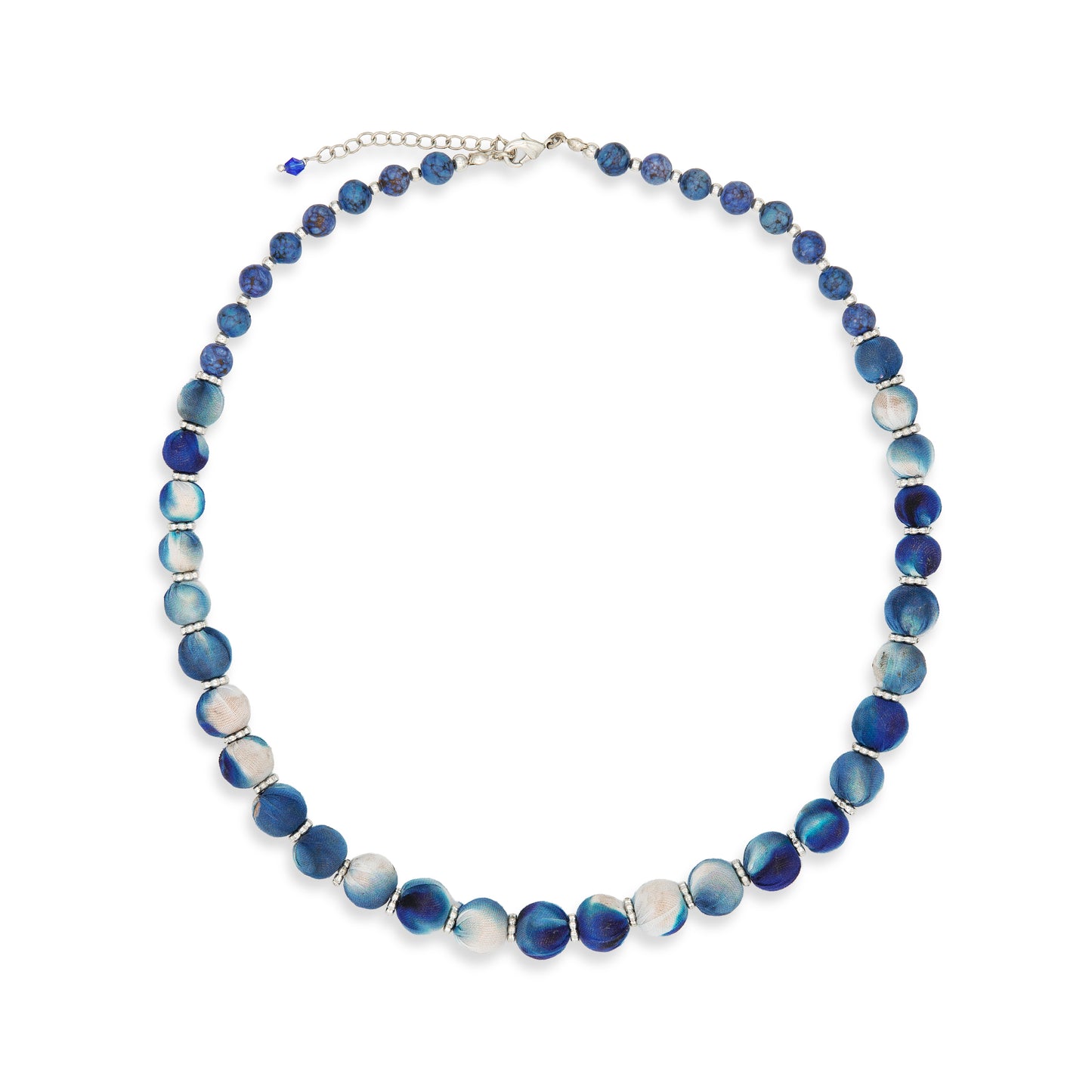 Collana Blossom vetro e cotone