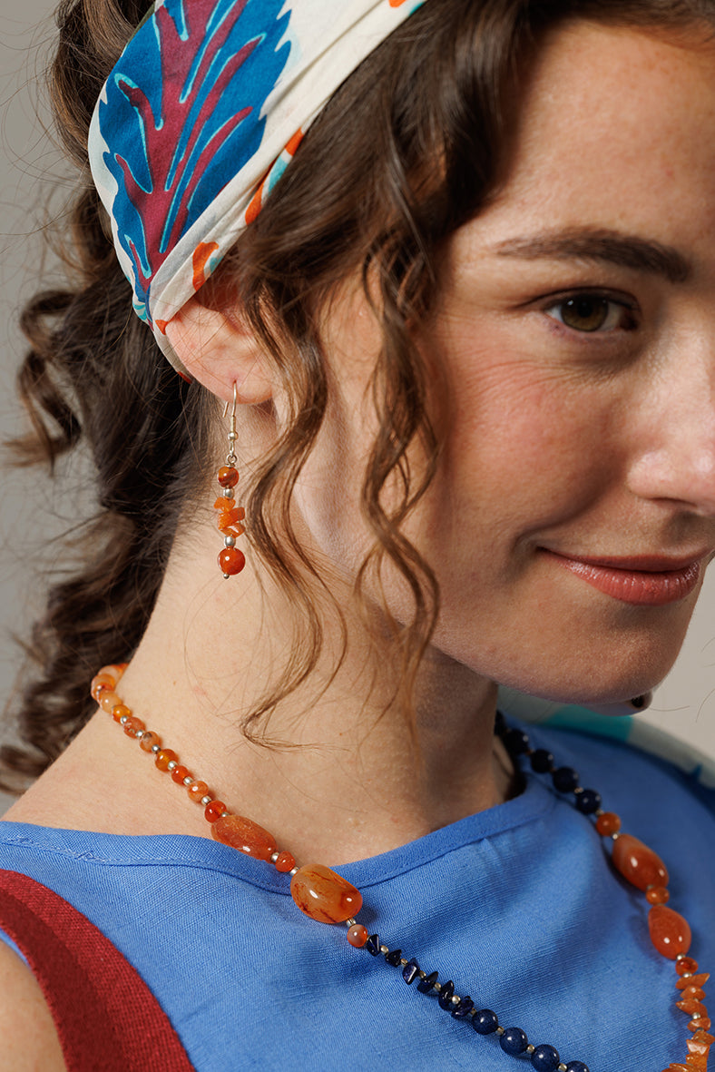 Orecchini Summer corniola