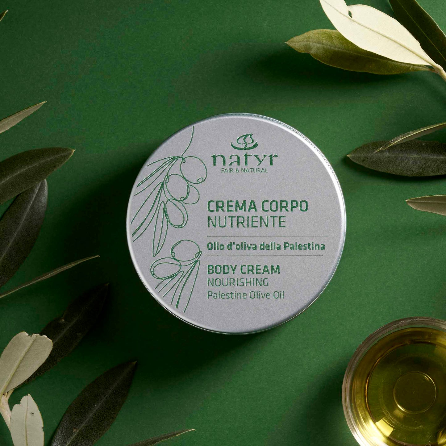 Crema corpo nutriente con olio d'oliva della Palestina | 100 ml