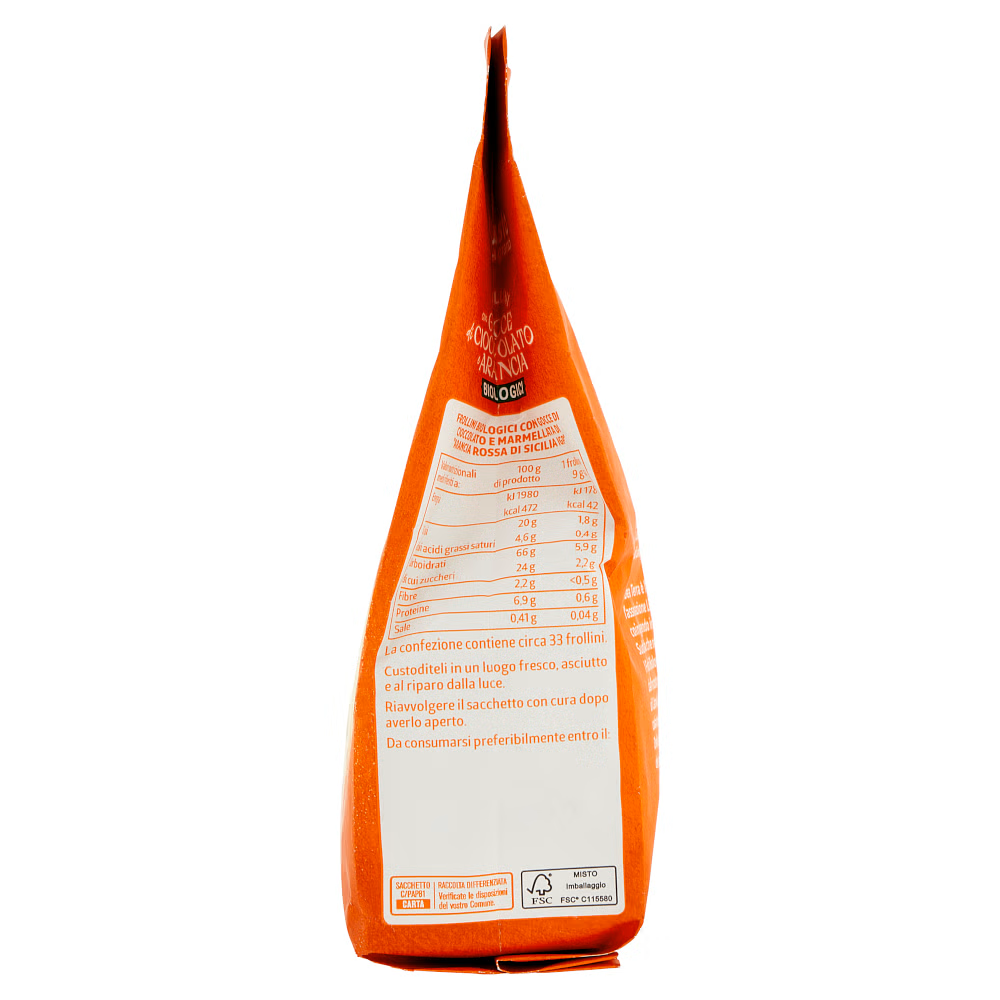 Frollini gocce cioccolato arancia - bio | 300 g
