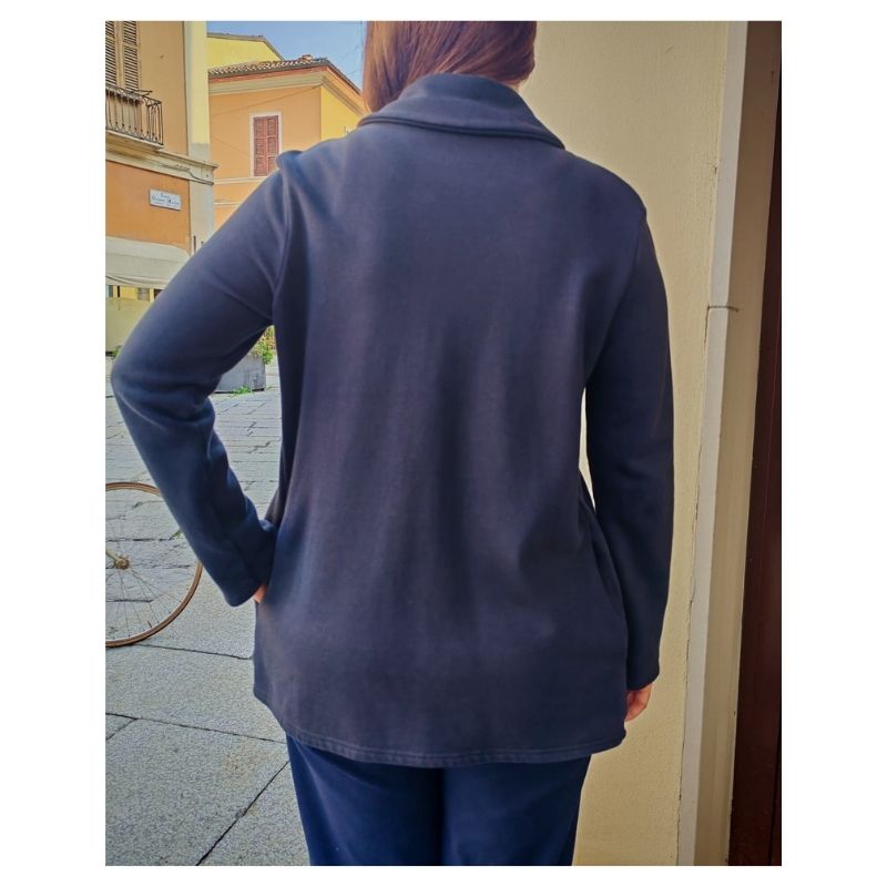 Giacca Sara in felpa di cotone tg. M