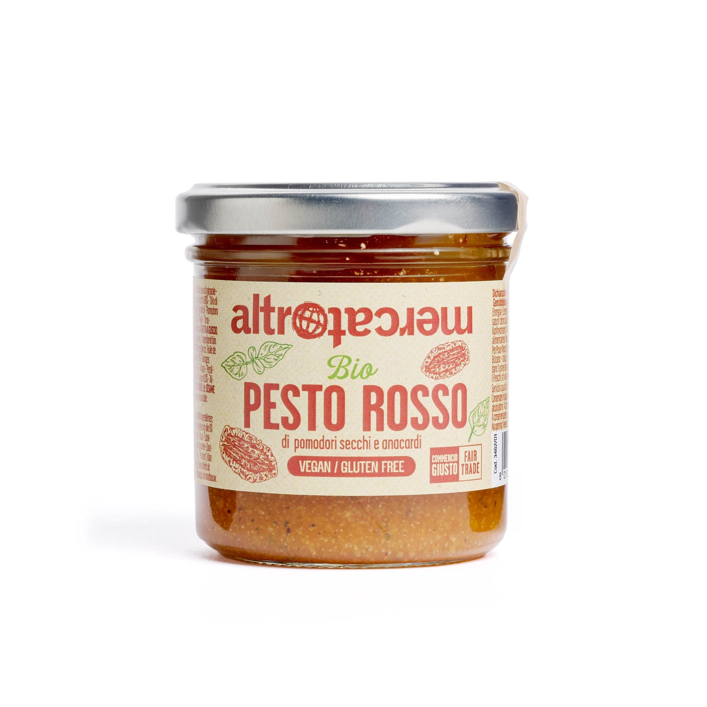 Pesto rosso con pomodori secchi e anacardi - bio | 130 g