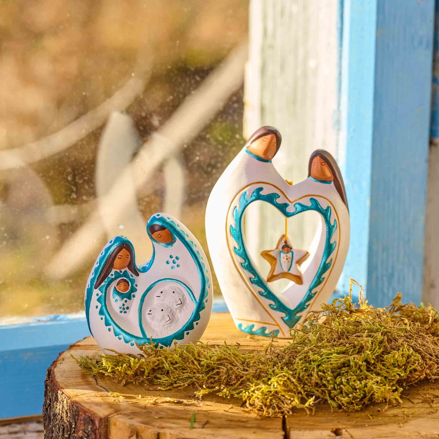 Presepe Stellina teal ceramica