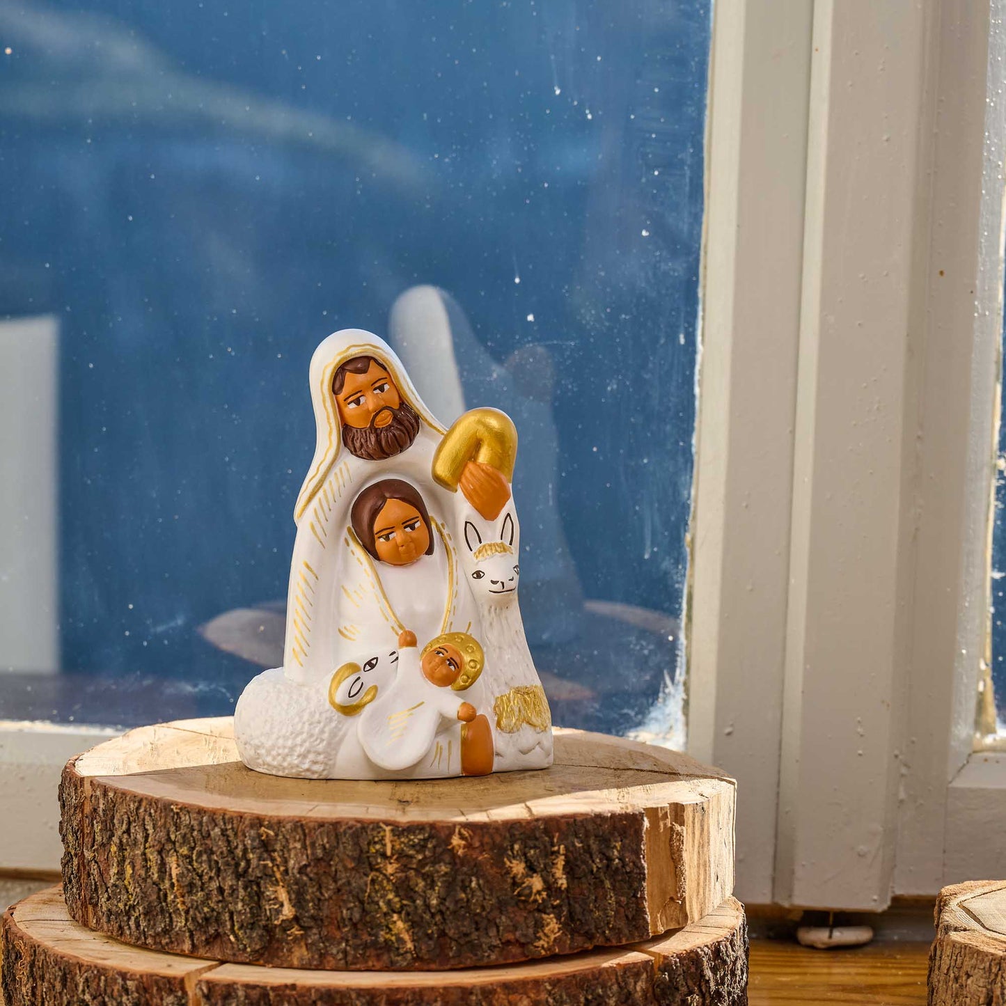 Presepe Vincastro dorato ceramica