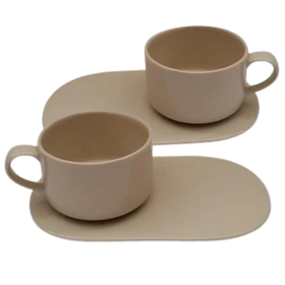 Coppia di tazze ceramica celadon