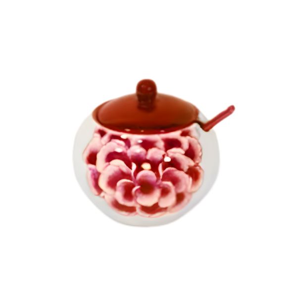 Zuccheriera Peonia ceramica