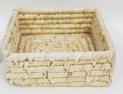 Cesto quadrato foglia di palma