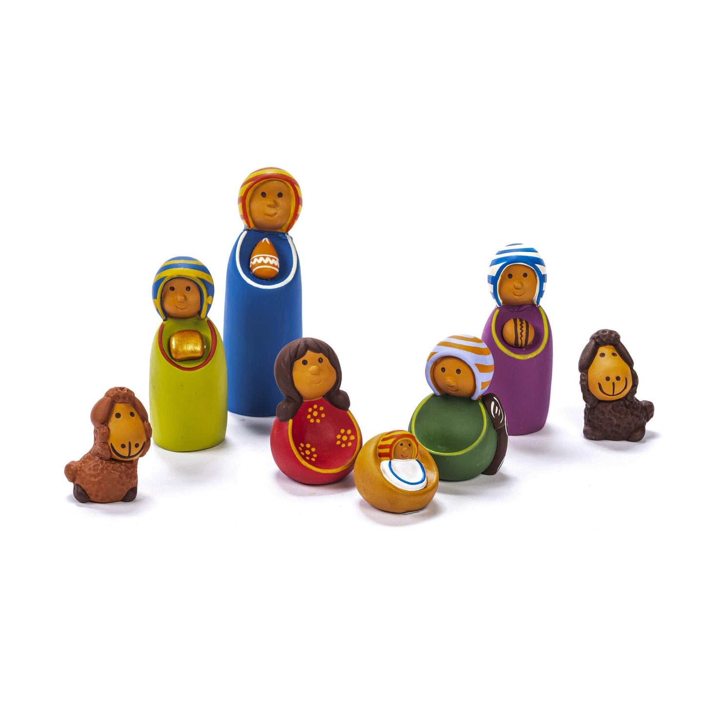 Presepe accogliente in terracotta