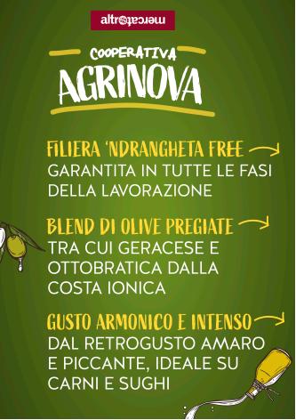 Olio evo Agrinova in latta Calabria - bio | 5L