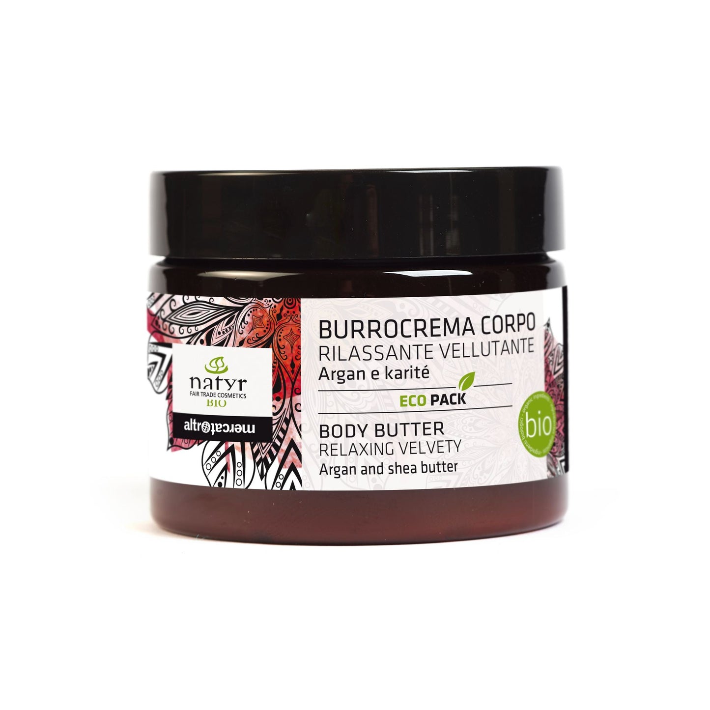 Burro crema corpo rilassante vellutante argan e karité - bio | 150ml