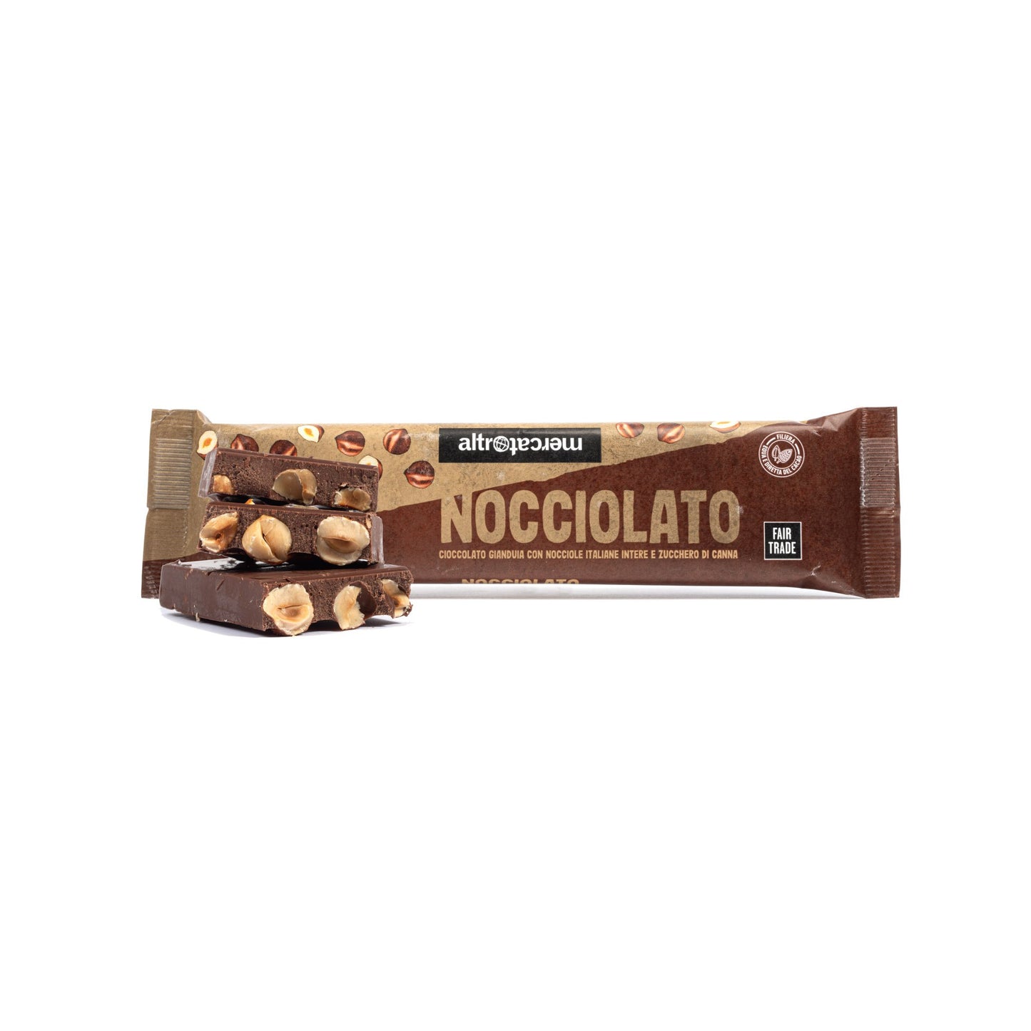 Cioccolato Nocciolato gianduja e nocciole | 125 g