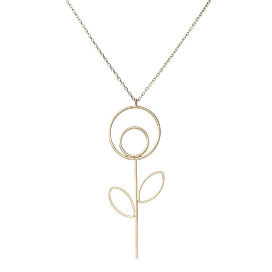 Collana Fiore ottone