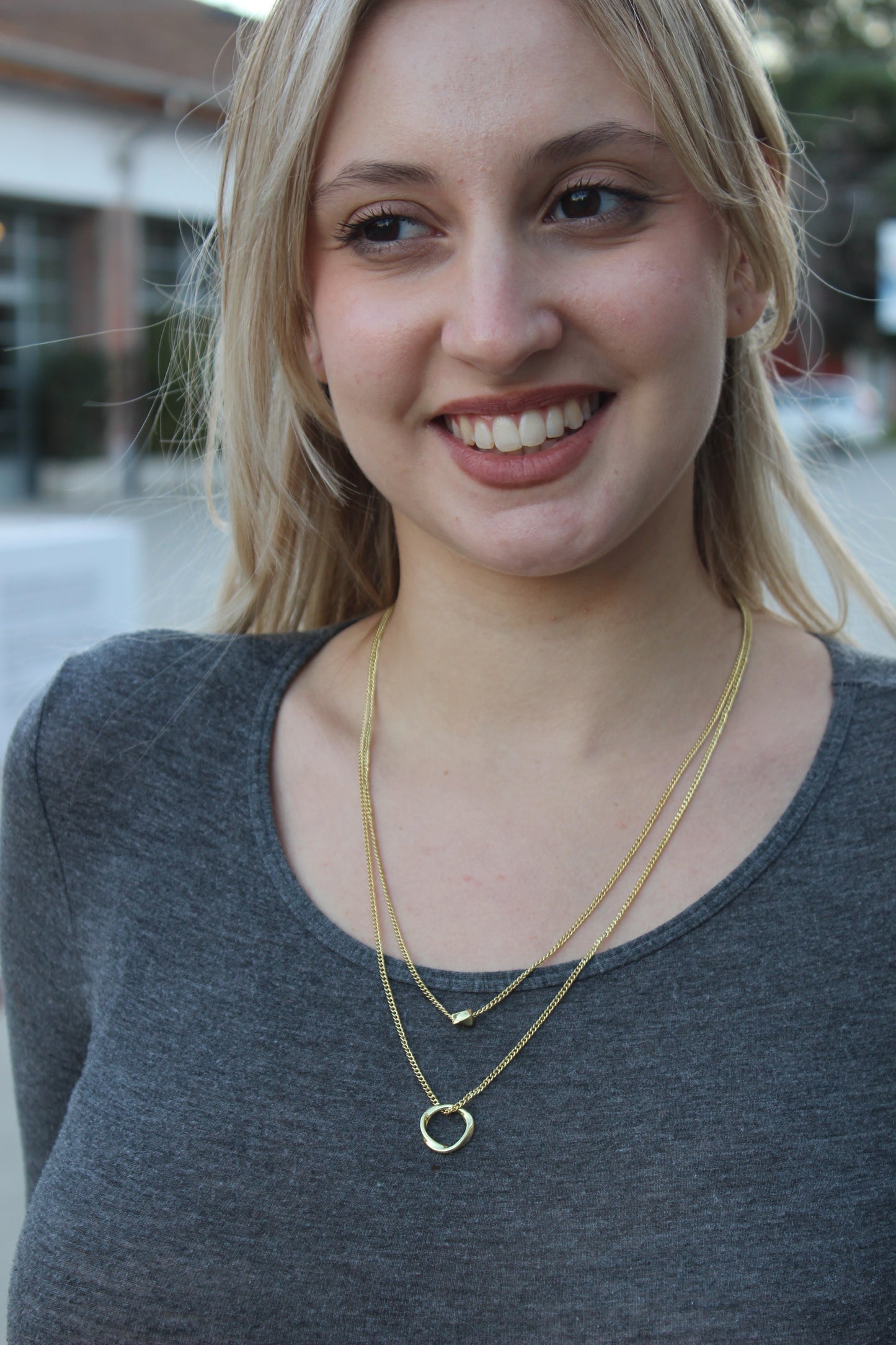Collana Rita ottone