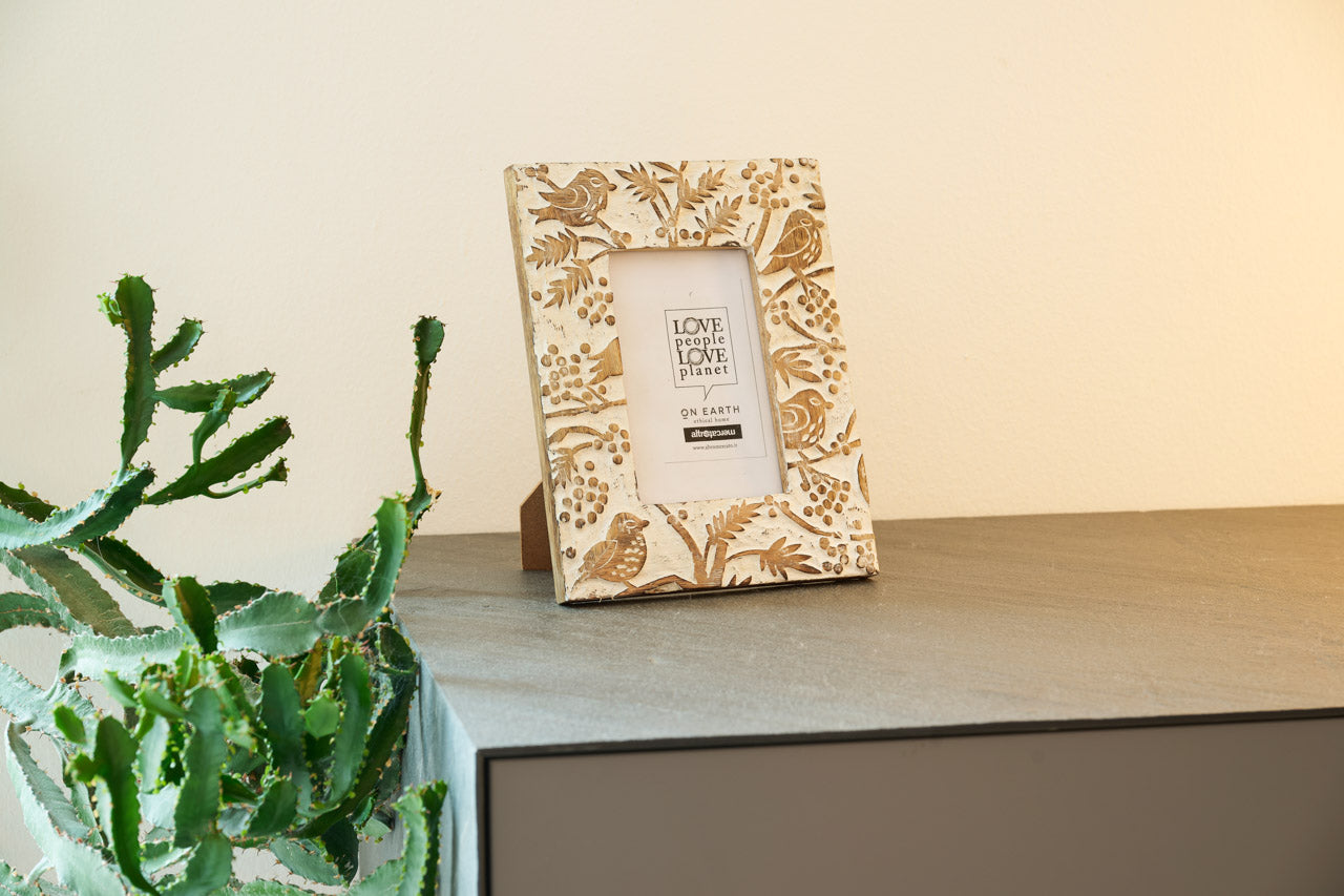 Cornice Fronde legno