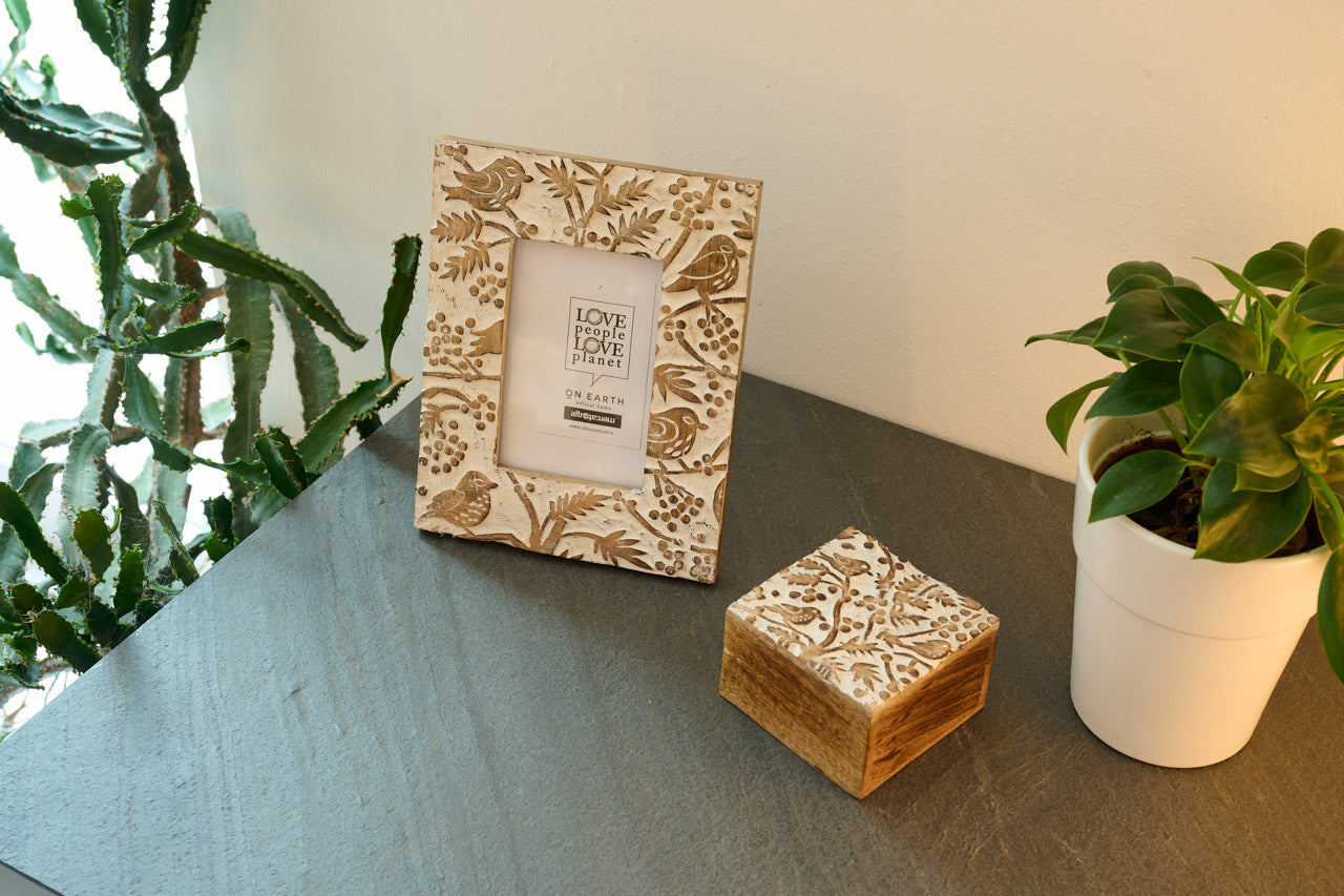 Cornice Fronde legno