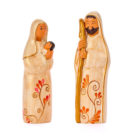 Presepe Tuniche Floreali ceramica