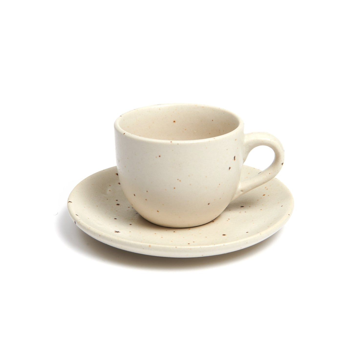 Coppia di tazze da tè Vanilla con piattino ceramica
