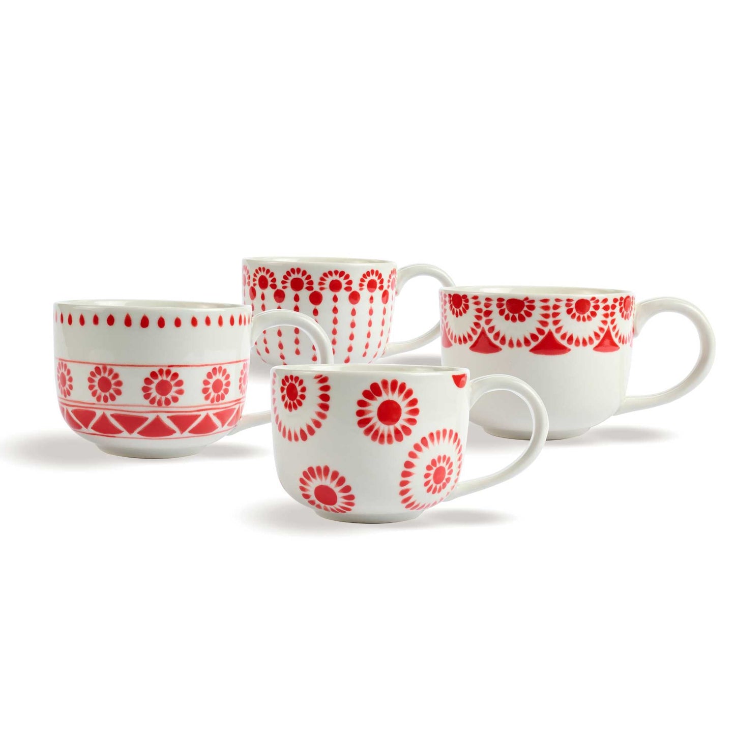 Tazza grande Decori Rossi ceramica