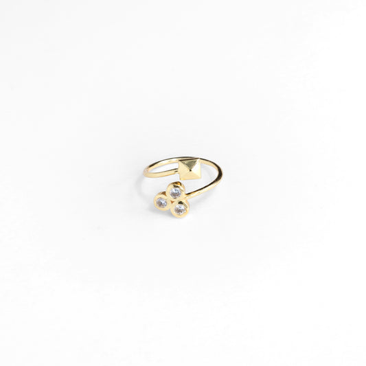 Anello Pyramid zirconi