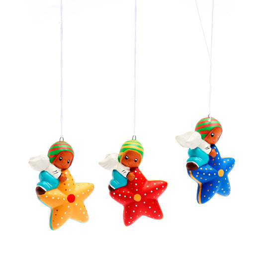 Angelo sulla stella terracotta