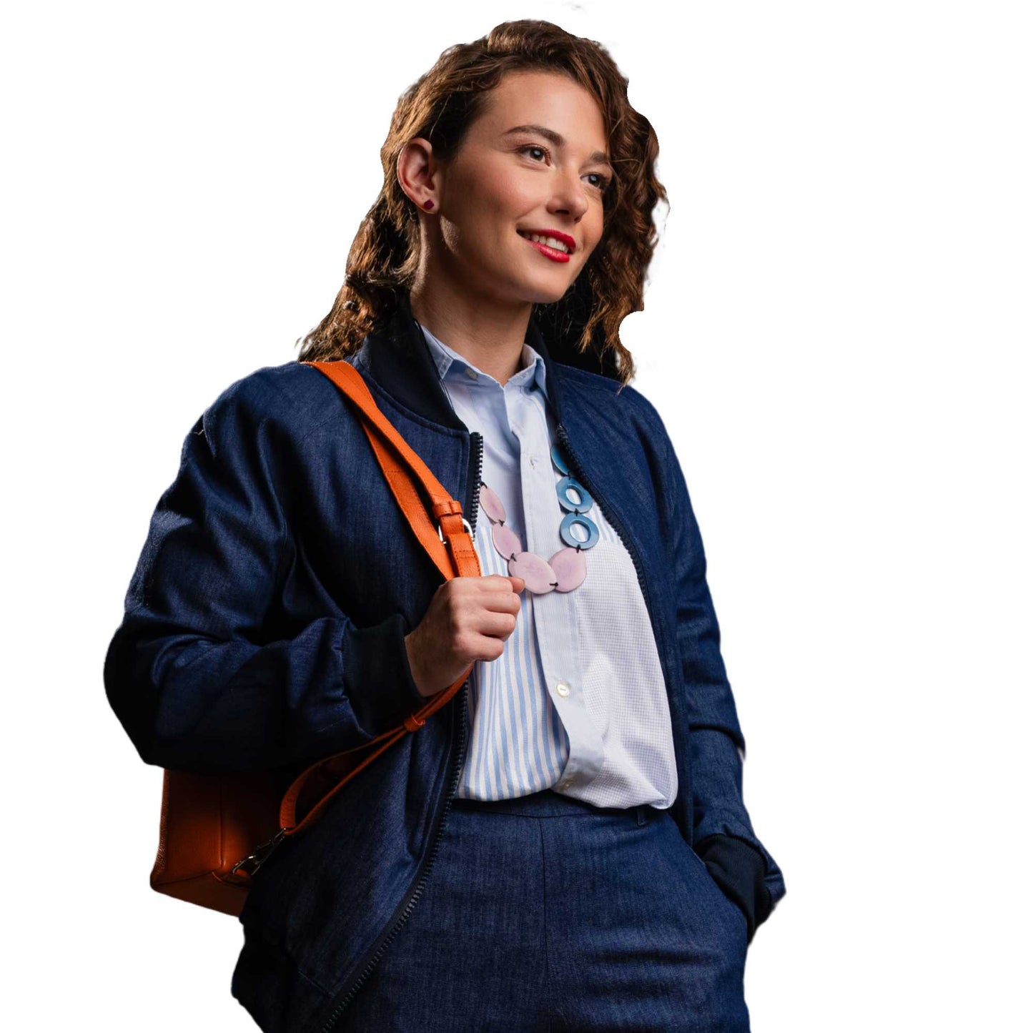 Bomber Cipresso denim
