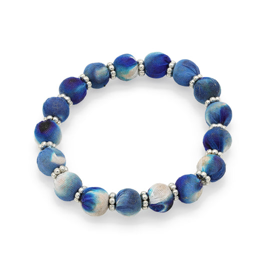 Bracciale Blossom vetro e cotone