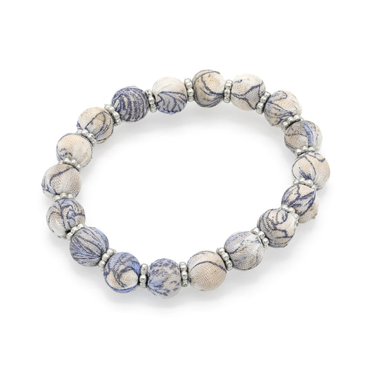 Bracciale Blossom vetro e cotone