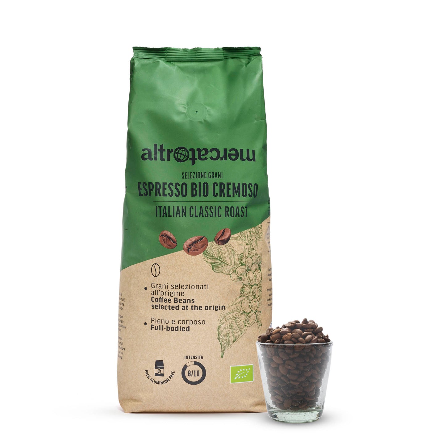 Caffè espresso cremoso in grani - bio | 1 kg