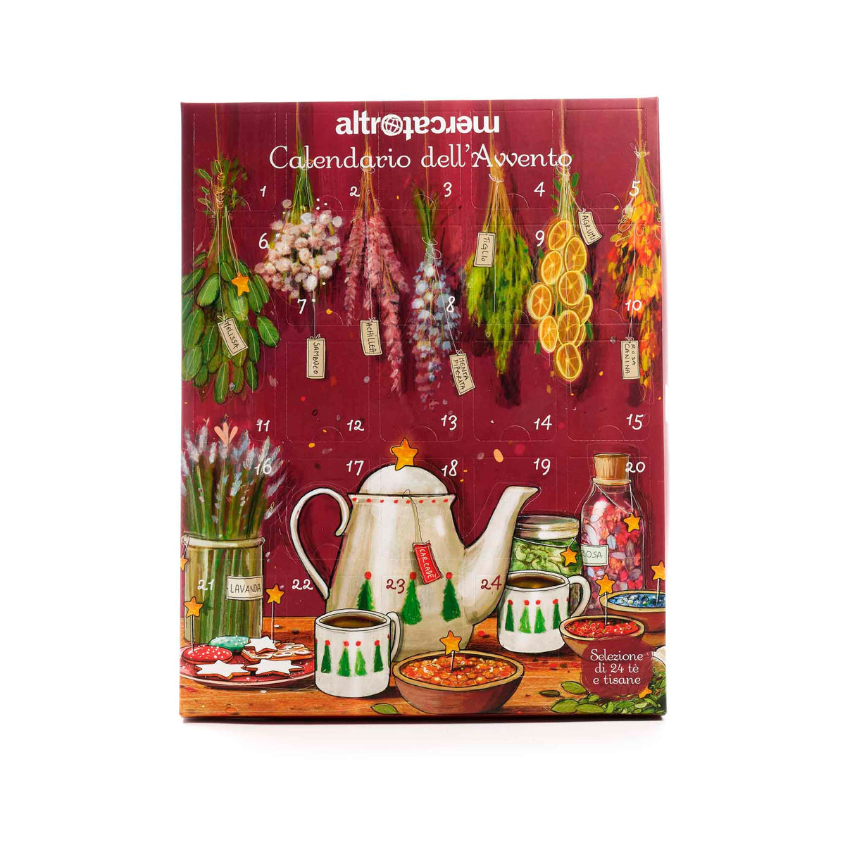 Calendario dell'avvento infusi e tisane | 24 filtri