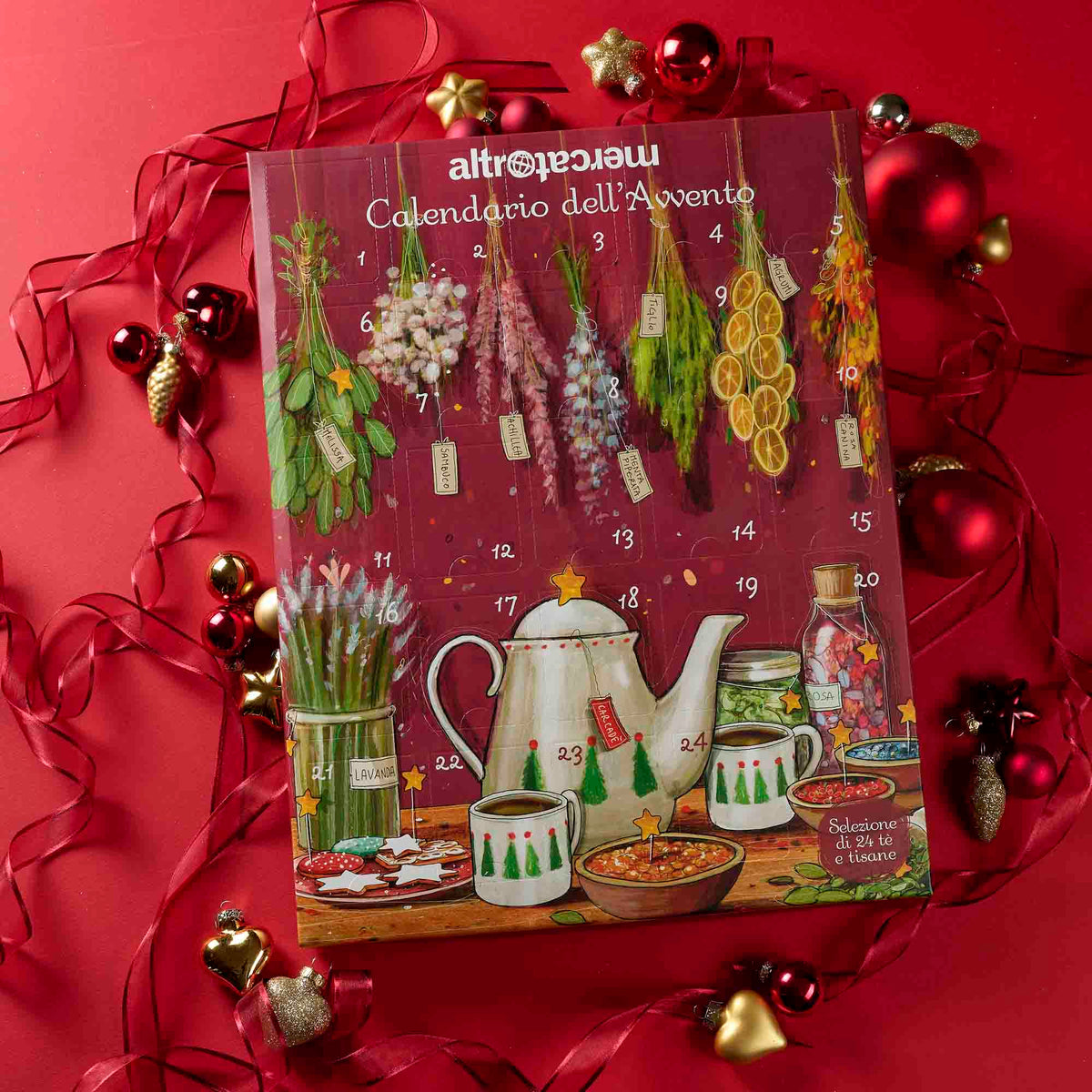 Calendario dell'avvento infusi e tisane | 24 filtri