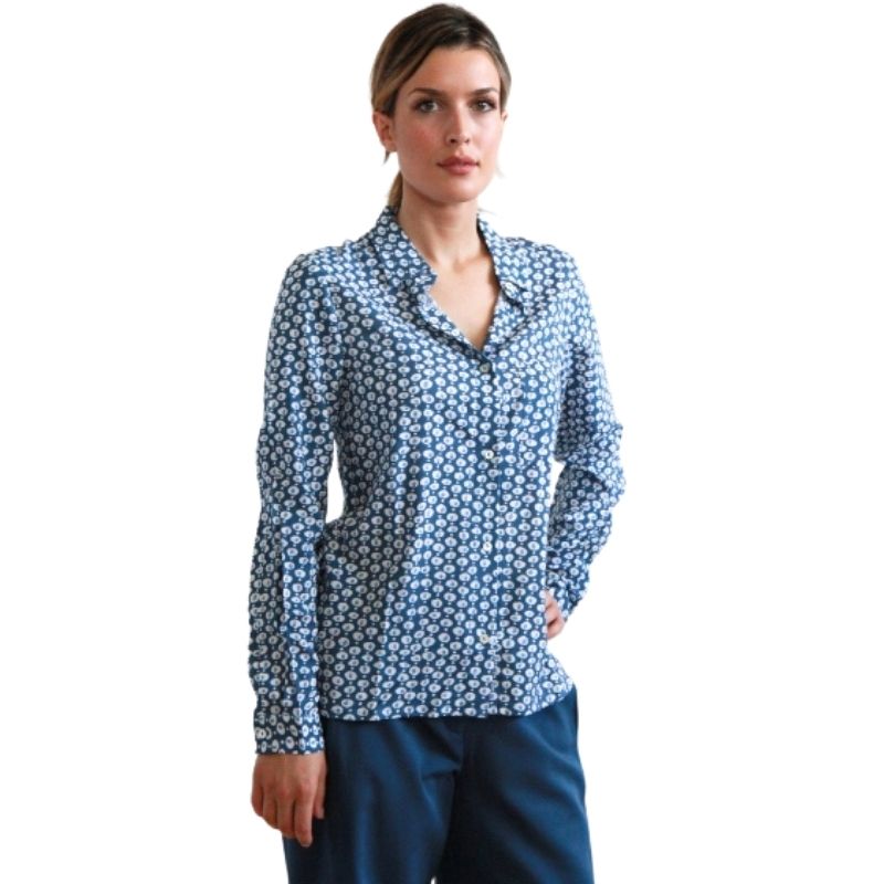 Camicia Lavanda viscosa