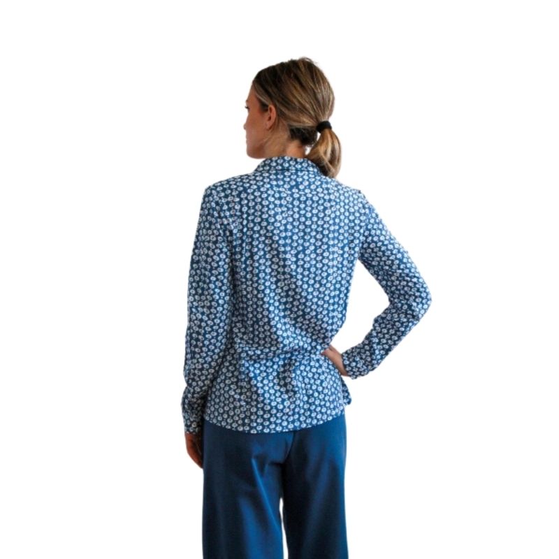 Camicia Lavanda viscosa