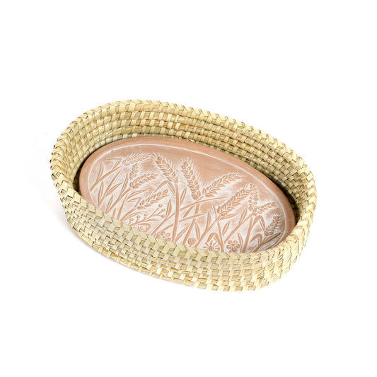 Cesto scaldapane Spighe hogla e terracotta