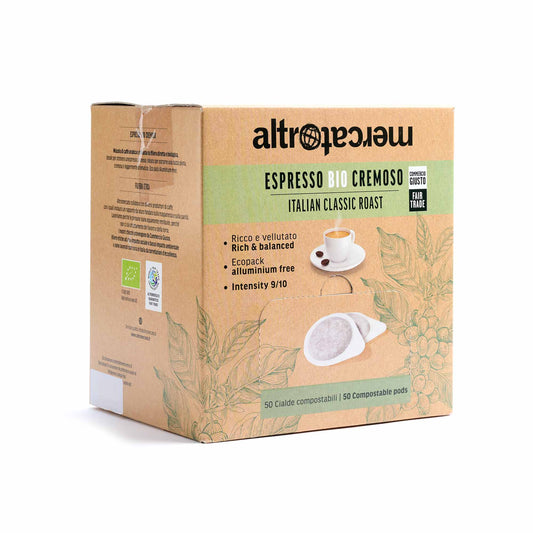 Caffè espresso cremoso in cialda - bio | 50 cialde x 7 g