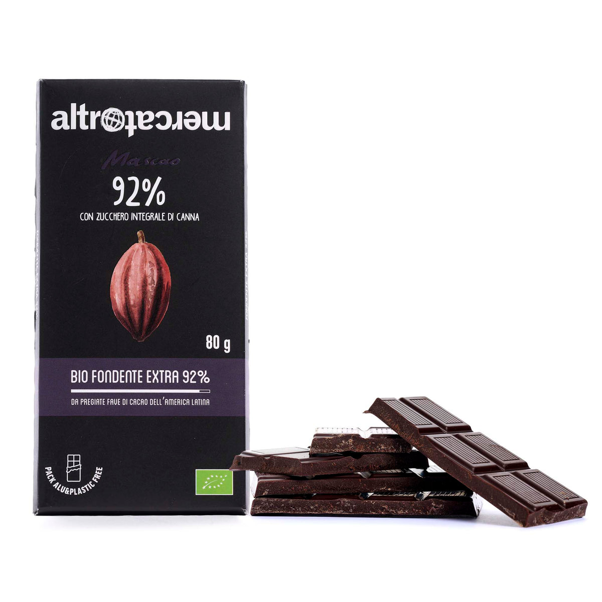 Cioccolato Mascao fondente extra 92% - bio | 80 g