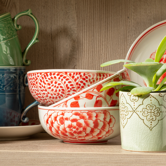 Ciotola Peonia ceramica