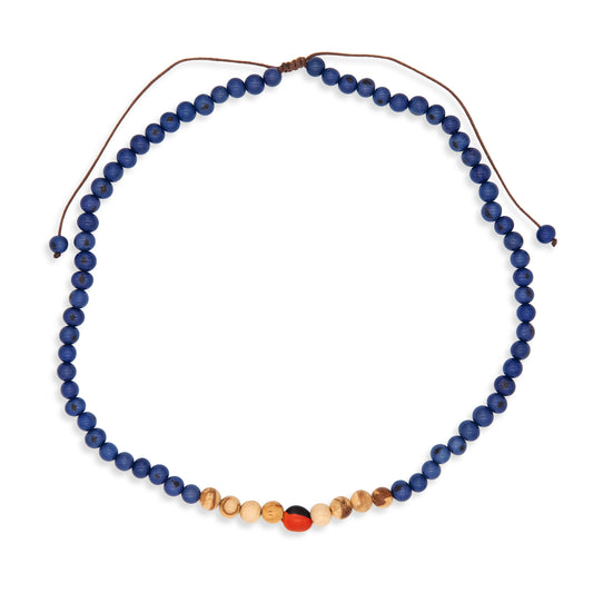 Collana Alma semi e palo santo