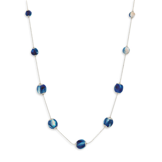 Collana Blossom vetro e cotone