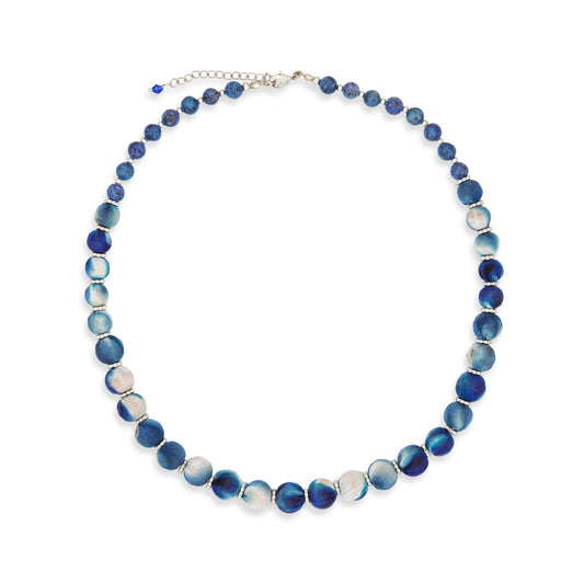 Collana Blossom vetro e cotone