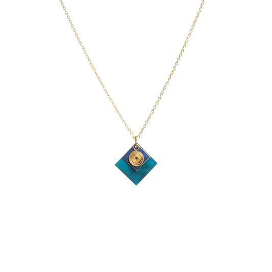 Collana Spyral ottone
