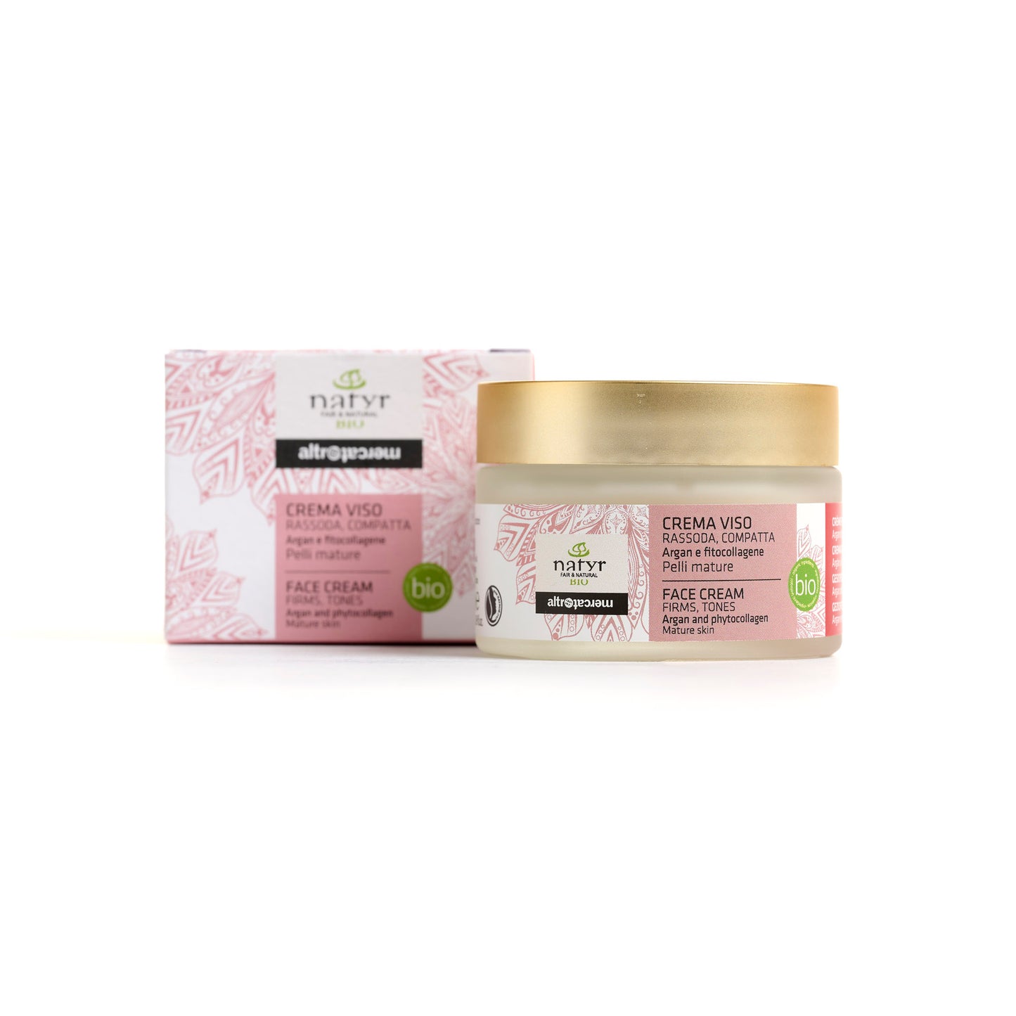 Crema viso rassoda e compatta argan e collagene - bio | 50 ml